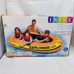 Intex Explorer 300 Set Gommone 3 Persone con Remi Francesi e Pompa Aria - Foto 1 di 3