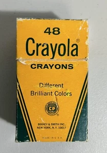 Vintage 80s Crayola Crayons 48 Pack Binney & Smith Retired Colors - READ - Picture 1 of 8
