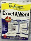 Professor unterrichtet Microsoft Excel & Word Versionen von Office 2003 & XP VERSIEGELTE CDs