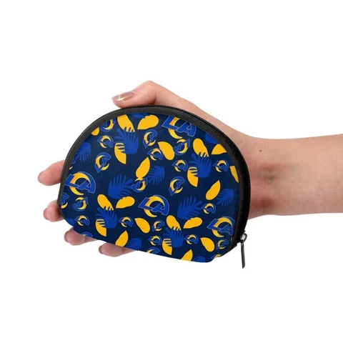 Los Angeles Rams Fans Shell Storage Bag Mini Storage Bag Print Lady Wallet Cover