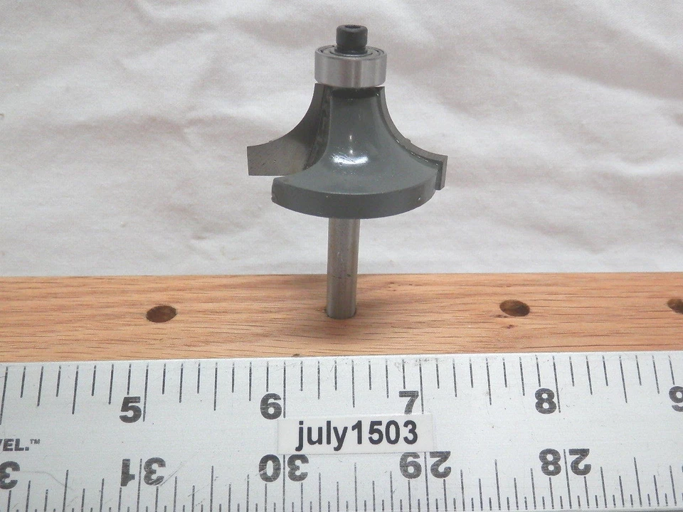 (1) NUEVO MLCS 1/2" R Roundover Carburo Punta Router Broca 1/4" Rodamiento de vástago n2 Foto 1 de 4