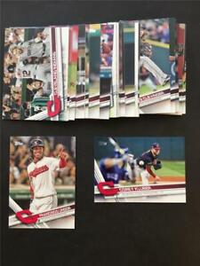 2017 Topps Cleveland Indians Team Set Series 1 2 Update 35 Cards