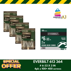 Everbilt 613 364 Round Head Combo Machine Screw #6-32 x 2" (4pck x100 = 400) - Picture 1 of 1
