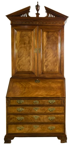 Baker Historic Charleston Collection Mahogany Secretary Desk Cover