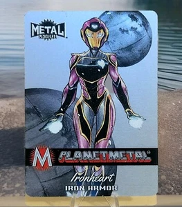 2024 MARVEL METAL UNIVERSE AVENGERS PLANET METAL IRONHEART PM-15 - Picture 1 of 3