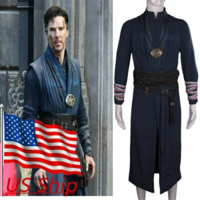 Doctor Strange 2 Steve Cosplay Costume Ring Eye of Agamotto Necklace Halloween - Image 1 of 4