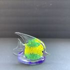 Party Lite Art Glass Votive Candle Holder Or Paperweight Tropical Angel Fish 