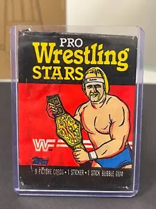 1985 Topps WWF Wrestling Stars Pack Wrapper - Hulk Hogan - 1987 - Picture 1 of 2