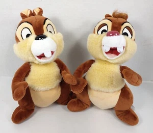 Chip & Dale - 9in. Stuffed/Plush Chipmunks - Disney Parks Set of 2 - Picture 1 of 10