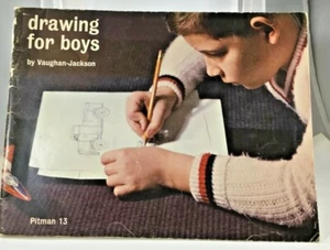 Drawing Book For Boys Vintage 1956 Genevieve Vaughn Jackson - Picture 1 of 7