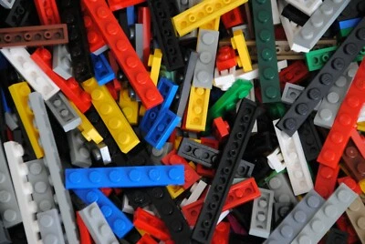 200 x Lego® Basic Platten einreihig 1x2 bis 1x12 Gemischt 1er Flach Steine Stück - Bild 1 von 4