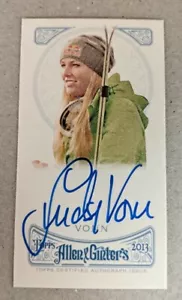 2013 TOPPS ALLEN AND GINTER MINI AUTOGRAPHS #AGALV LINDSEY VONN - Picture 1 of 2