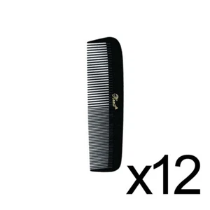 PEINE DE BOLSILLO PEINADO PARA PELUQUERÍA BEAUTY SALON KREST SPECIALTY #4000 - 12 PIEZAS NEGRO - Imagen 1 de 1
