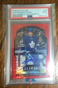 auston matthews autograph Red Rainbow PSA 9 POP 1 #69 - Picture 1 of 2