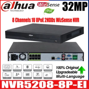 Dahua NVR5208-8P-EI 8CH 8PoE AI 8K 4K NVR WizSense 32MP Netzwerk-Videorekorder - Picture 1 of 8