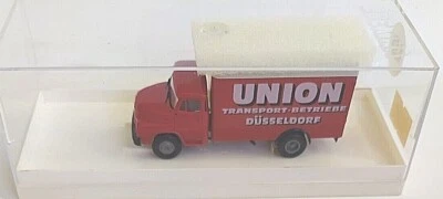 BREKINA 1:87 H0 CAMION MAN DIESEL UNION TRANSPORT DUSSELDORF ROSSO      ART 4503 - Immagine 1 di 3