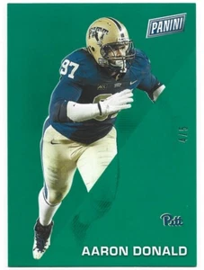 Panini Aaron Donald 2022 Día del Padre Verde #39 4/5 Pittsburgh Panthers - Imagen 1 de 2