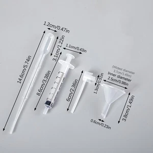 4Pcs Perfume Refill Plastic Diffuser Syringe Dispensing Required Cosmetic To*h* - Picture 1 of 12