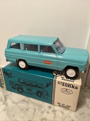 Vintage 1960’s Tonka  No. 62 Jeep Wagoneer in Box Blue Teal USA Toy Truck - NOS! - Image 1 of 4