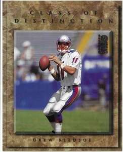 Drew Bledsoe 1997 DONRUSS STUDIO FOOTBALL NFL 8X10 JUMBO PHOTO CARD #26 Patriots - Picture 1 of 2