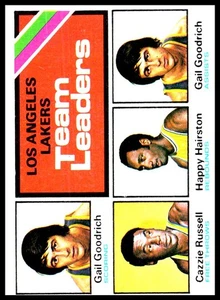 Topps #128 Lakers Team Leaders 1975-76 - Imagen 1 de 2