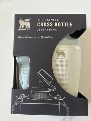 Botella de viaje Stanley Cross 23 oz con correa niebla cuarzo nueva  Foto 1 de 3