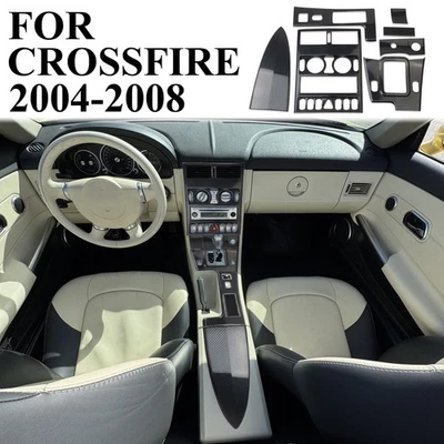 Carbon Fiber Style Center Console Panel Trim  Cover Kit For Chrysler Crossfire - Image 1 of 4
