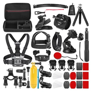 Kit di Accessori Per Action Cam 50 In 1 Compatibile Con GoPro Hero 12 11 - Foto 1 di 24