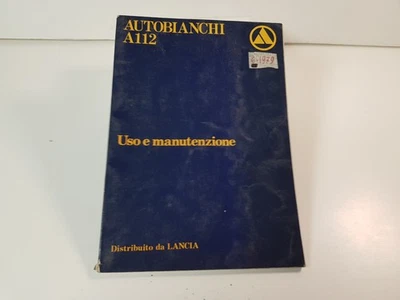 Manuale uso manutenzione Autobianchi A112 Abarth 70HP Elegant Junior edizione 79 - Immagine 1 di 4
