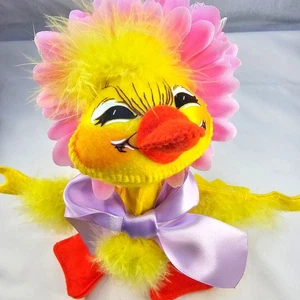 Annalee Yellow Duck Plush with Flower Hat & Bow Adorable Easter Spring Decor - Picture 1 of 9