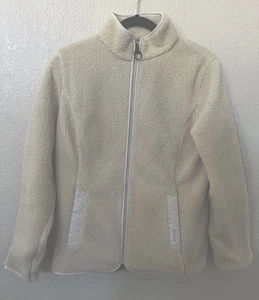 New BARBOUR Women’s Millhouse Faux Shearling Zip Jacket In Cream Sz UK 14/US 10 - Picture 1 of 6