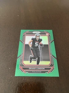 2022 Panini Prizm Green Prizm Rookie Drake London #308 Falcons - Picture 1 of 2