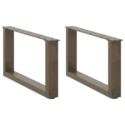 Couchtischbeine U-Form 2 Stk. Naturstahl 70x(30-31) cm Stahl - Bild 1 von 4