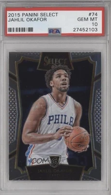 2015-16 Panini Select Concourse Jahlil Okafor #74 PSA 10 GEM MT Rookie RC Foto 1 de 2