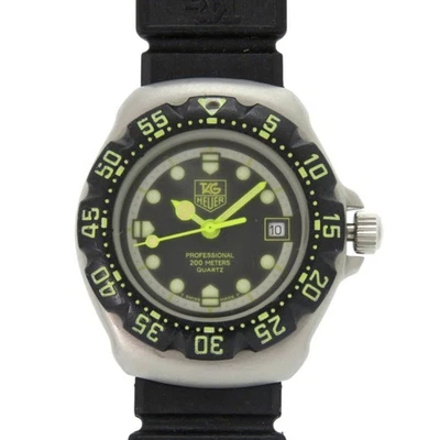 TAG Heuer Formula 1 376.508 Stainless Steel Rubber Black Dial Quartz Watch 1046  - Image 1 of 4