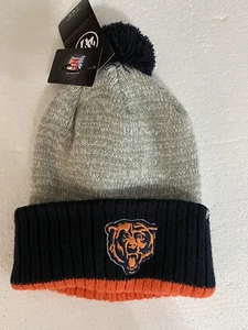 Chicago Bears Official NFL Football 47 Brand Winter Ski Cap Pom Knit Hat Beanie - Bild 1 von 2