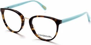 COVER GIRL CG0471 052 TORTOISE BLUE DESIGNER EYEGLASSES FRAME 49-19-140 - Picture 1 of 1