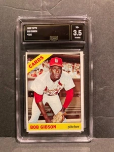 1966 Topps Bob Gibson, St Louis Cardinals Card #320 GMA 3.5 Hall Of Fame Player - Picture 1 of 2