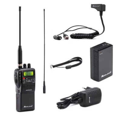 MIDLAND SET CB HAND FUNK ALAN 42 DS SET & PNI Flex 27 BNC 48 cm X