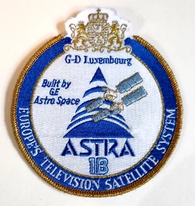 Rare 4" 1980s GE ASTRA Europe's Television Satellite System Cloth Patch New NOS - Bild 1 von 2