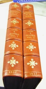 EXPEDITION INTO AFRICA/1837/RARE 1st Ed./6 AQUATINTS+MAP/2 FINE LEATHER BINDINGS - Picture 1 of 24