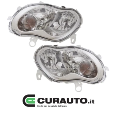 DEPO COPPIA FARI FANALE PROIETTORE ANT DX SX SMART FORTWO 450 -2003> AL <2006 H7-H1