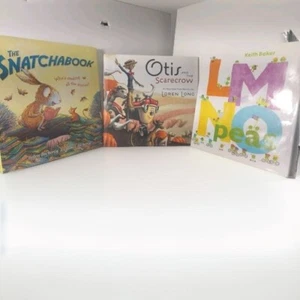 Lot of 3 Children Books The Snatchabook,Otis and Scarecrow,LMNO Peas M71 - Picture 1 of 11