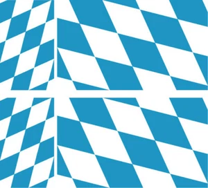 ALLEMAGNE Lot 4 Vinyl Stiker autocollant Drapeau flag Bavaria - Bild 1 von 1