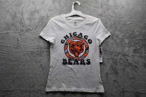 NFL Chicago Bears Girls' White T-Shirt, Size L 10-12, New - Picture 1 of 11