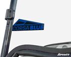 SuperATV Corsa Blue Club Car Onward Scratch-Resistant Flip Down Windshield