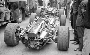 MOTOR JACKIE STEWART BRM P83 H16 MIKE SPENCE MONACO GP 1967 NEGATIVO 35 MM REGULAR - Imagen 1 de 2