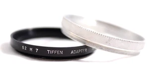 ANILLO ADAPTADOR FILTRO LENTE CÁMARA TIFFEN 52M A SERIE 7 CON ANILLO DE RETENCIÓN (EXC) - Imagen 1 de 2