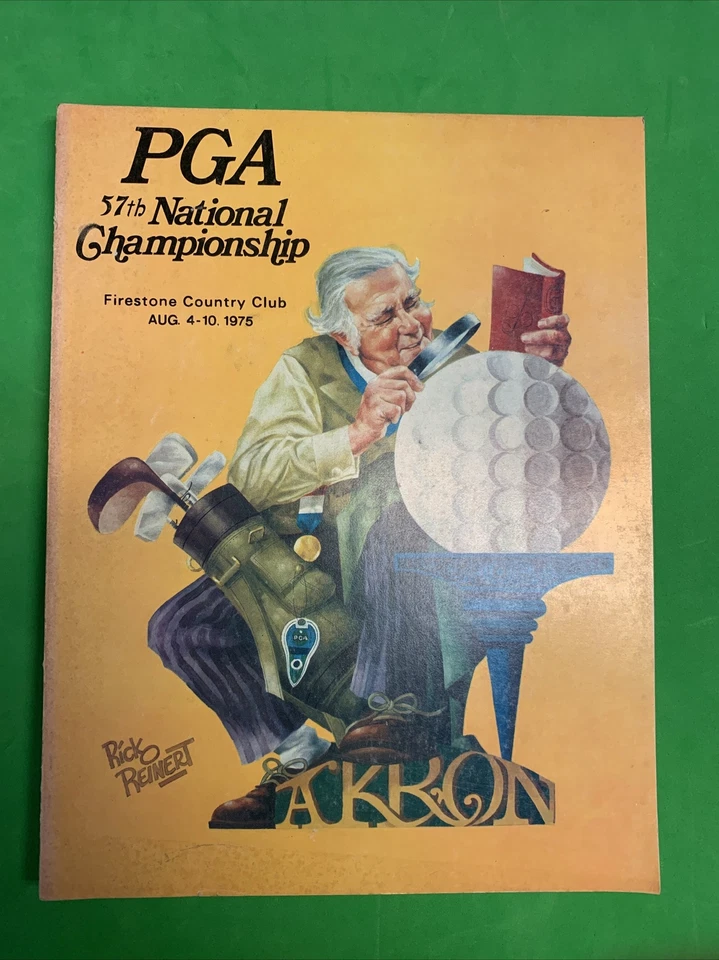 Casi como nuevo 1975 57º Programa de Campeonato de la PGA Firestone CC Jack Nicklaus 4ª PGA Foto 1 de 4