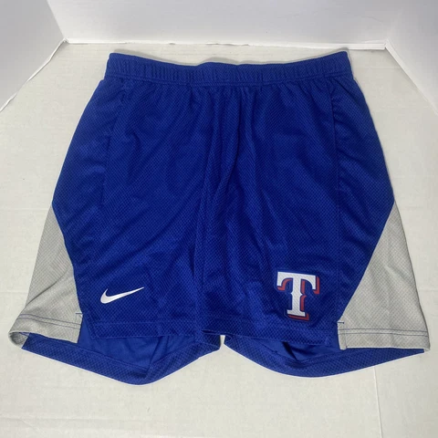 Nike Texas Rangers Dri-fit Shorts MLB Team Logo Size X-Large N256-018P NWT Cover